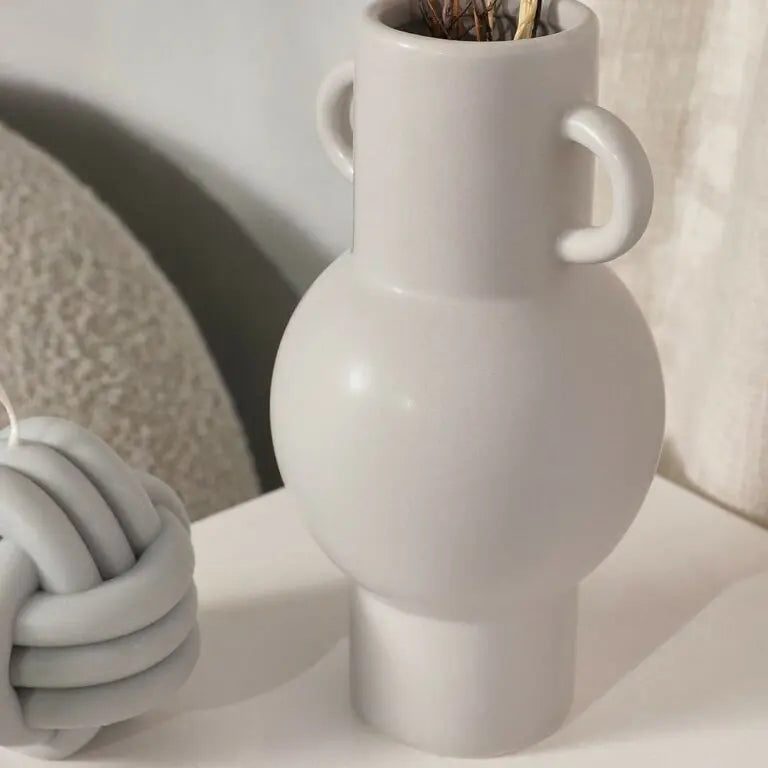 Sass & Belle Hög Vas Amfora Totem Grå